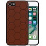 BAOHU Hexagon Hard Case iPhone SE / iPhone 8 / iPhone 7 Bruin