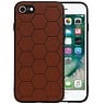 Hexagon Hard Case iPhone SE / iPhone 8 / iPhone 7 Bruin