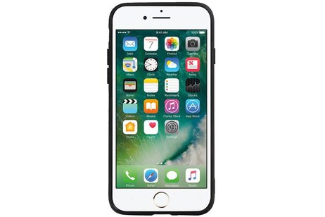 BAOHU Hexagon Hard Case - Telefoonhoesje - Backcover Hoesje - achterkant hoesje - Geschikt voor iPhone SE 2020 / iPhone 8 / iPhone 7 - Bruin