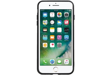 BAOHU Hexagon Hard Case - Telefoonhoesje - Backcover Hoesje - achterkant hoesje - Geschikt voor iPhone 8 Plus / iPhone 7 Plus - Bruin