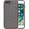 Hexagon Hard Case iPhone 8 Plus / iPhone 7 Plus Grijs