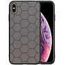 BAOHU Hexagon Hard Case iPhone XS Max Grijs
