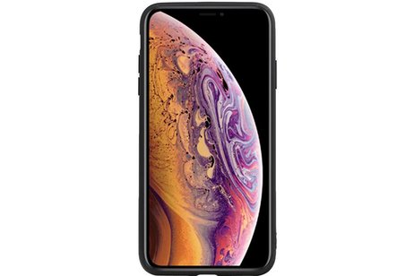 BAOHU Hexagon Hard Case - Telefoonhoesje - Backcover Hoesje - achterkant hoesje - Geschikt voor iPhone XS Max - Grijs