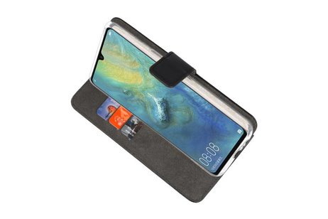 Booktype Telefoonhoesjes - Bookcase Hoesje - Wallet Case -  Geschikt voor Huawei Mate 20 X - Zwart