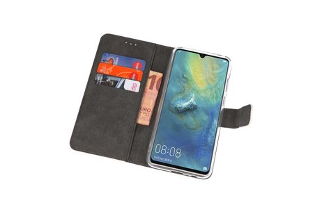 Booktype Telefoonhoesjes - Bookcase Hoesje - Wallet Case -  Geschikt voor Huawei Mate 20 X - Wit