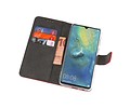 BAOHU Booktype Telefoonhoesjes - Bookcase Hoesje - Wallet Case -  Geschikt voor Huawei Mate 20 X - Rood