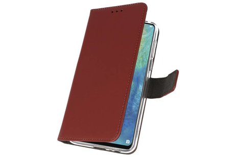 Booktype Telefoonhoesjes - Bookcase Hoesje - Wallet Case -  Geschikt voor Huawei Mate 20 X - Bruin