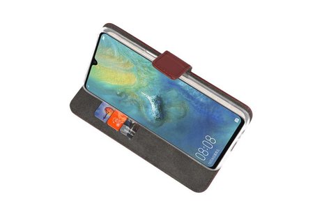 BAOHU Booktype Telefoonhoesjes - Bookcase Hoesje - Wallet Case -  Geschikt voor Huawei Mate 20 X - Bruin
