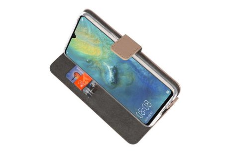 BAOHU Booktype Telefoonhoesjes - Bookcase Hoesje - Wallet Case -  Geschikt voor Huawei Mate 20 X - Goud