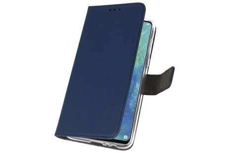 Booktype Telefoonhoesjes - Bookcase Hoesje - Wallet Case -  Geschikt voor Huawei Mate 20 X - Navy