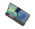 Booktype Telefoonhoesjes - Bookcase Hoesje - Wallet Case -  Geschikt voor Huawei Mate 20 X - Navy