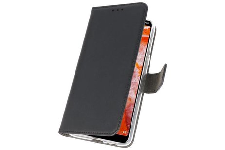 Booktype Telefoonhoesjes - Bookcase Hoesje - Wallet Case -  Geschikt voor Nokia 3.1 Plus - Zwart