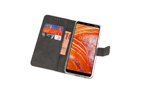 Booktype Telefoonhoesjes - Bookcase Hoesje - Wallet Case -  Geschikt voor Nokia 3.1 Plus - Wit