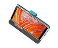 BAOHU Booktype Telefoonhoesjes - Bookcase Hoesje - Wallet Case -  Geschikt voor Nokia 3.1 Plus - Blauw