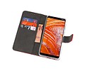 BAOHU Booktype Telefoonhoesjes - Bookcase Hoesje - Wallet Case -  Geschikt voor Nokia 3.1 Plus - Rood