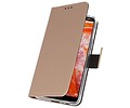 BAOHU Booktype Telefoonhoesjes - Bookcase Hoesje - Wallet Case -  Geschikt voor Nokia 3.1 Plus - Goud