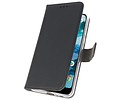 Booktype Telefoonhoesjes - Bookcase Hoesje - Wallet Case -  Geschikt voor Nokia 7.1 - Zwart