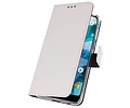 BAOHU Booktype Telefoonhoesjes - Bookcase Hoesje - Wallet Case -  Geschikt voor Nokia 7.1 - Wit