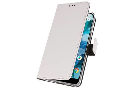 BAOHU Booktype Telefoonhoesjes - Bookcase Hoesje - Wallet Case -  Geschikt voor Nokia 7.1 - Wit