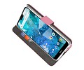 BAOHU Booktype Telefoonhoesjes - Bookcase Hoesje - Wallet Case -  Geschikt voor Nokia 7.1 - Roze