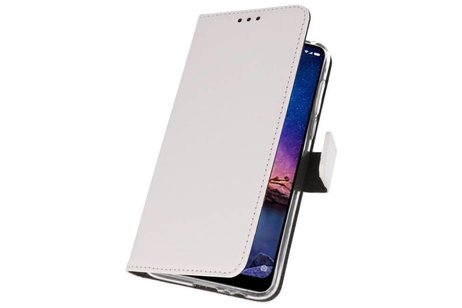 BAOHU Booktype Telefoonhoesjes - Bookcase Hoesje - Wallet Case -  Geschikt voor XiaoMi Redmi Note 6 Pro - Wit