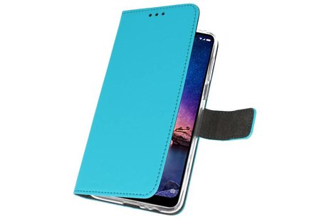 Booktype Telefoonhoesjes - Bookcase Hoesje - Wallet Case -  Geschikt voor XiaoMi Redmi Note 6 Pro - Blauw