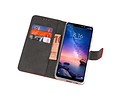 Booktype Telefoonhoesjes - Bookcase Hoesje - Wallet Case -  Geschikt voor XiaoMi Redmi Note 6 Pro - Rood