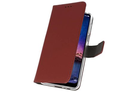 Booktype Telefoonhoesjes - Bookcase Hoesje - Wallet Case -  Geschikt voor XiaoMi Redmi Note 6 Pro - Bruin