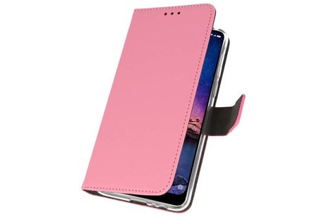 Booktype Telefoonhoesjes - Bookcase Hoesje - Wallet Case -  Geschikt voor XiaoMi Redmi Note 6 Pro - Roze