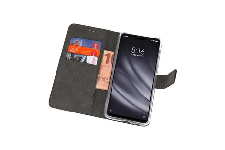 BAOHU Booktype Telefoonhoesjes - Bookcase Hoesje - Wallet Case -  Geschikt voor XiaoMi Mi 8 Lite - Zwart