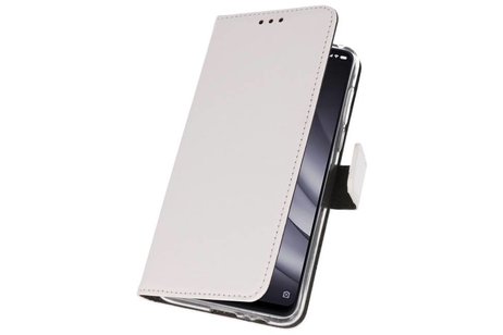 BAOHU Booktype Telefoonhoesjes - Bookcase Hoesje - Wallet Case -  Geschikt voor XiaoMi Mi 8 Lite - Wit
