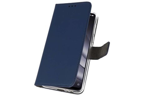 BAOHU Booktype Telefoonhoesjes - Bookcase Hoesje - Wallet Case -  Geschikt voor XiaoMi Mi 8 Lite - Navy