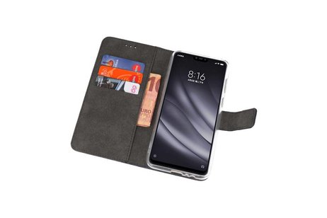 Booktype Telefoonhoesjes - Bookcase Hoesje - Wallet Case -  Geschikt voor XiaoMi Mi 8 Lite - Navy