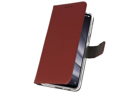 BAOHU Booktype Telefoonhoesjes - Bookcase Hoesje - Wallet Case -  Geschikt voor XiaoMi Mi 8 Lite - Bruin