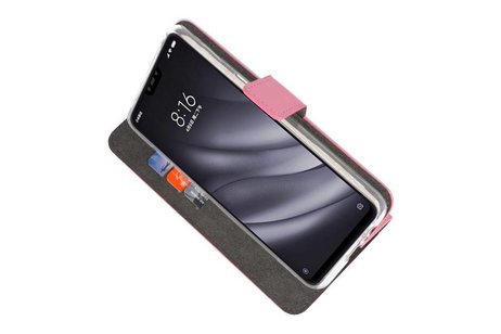 BAOHU Booktype Telefoonhoesjes - Bookcase Hoesje - Wallet Case -  Geschikt voor XiaoMi Mi 8 Lite - Roze