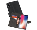 Booktype Telefoonhoesjes - Bookcase Hoesje - Wallet Case -  Geschikt voor iPhone XS - X Zwart