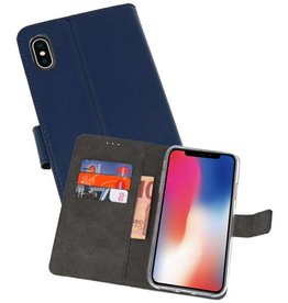BAOHU Wallet Cases Hoesje iPhone XS - X Navy