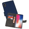 BAOHU Wallet Cases Hoesje iPhone XS - X Navy