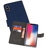 Wallet Cases Hoesje iPhone XS - X Navy