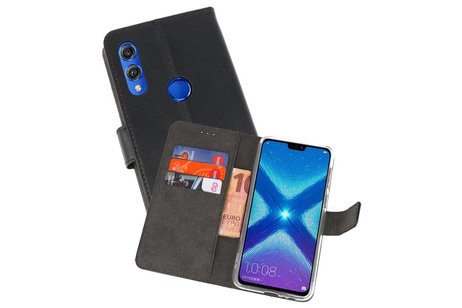 Booktype Telefoonhoesjes - Bookcase Hoesje - Wallet Case -  Geschikt voor Huawei Honor 8X - Zwart