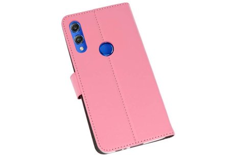 Booktype Telefoonhoesjes - Bookcase Hoesje - Wallet Case -  Geschikt voor Huawei Honor 8X - Roze