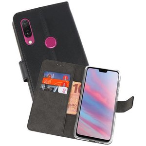 Booktype Telefoonhoesjes - Bookcase Hoesje - Wallet Case -  Geschikt voor Huawei Y9 2019 - Zwart