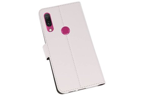 BAOHU Booktype Telefoonhoesjes - Bookcase Hoesje - Wallet Case -  Geschikt voor Huawei Y9 2019 - Wit