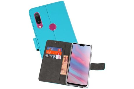 BAOHU Booktype Telefoonhoesjes - Bookcase Hoesje - Wallet Case -  Geschikt voor Huawei Y9 2019 - Blauw