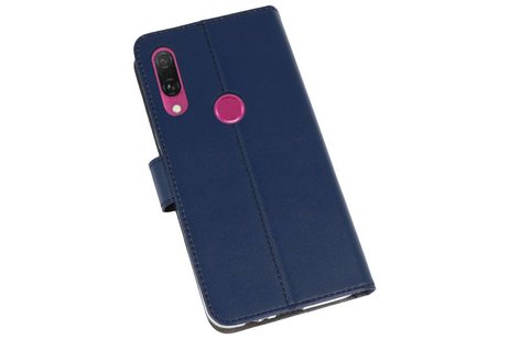 BAOHU Booktype Telefoonhoesjes - Bookcase Hoesje - Wallet Case -  Geschikt voor Huawei Y9 2019 - Navy