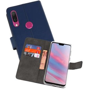 BAOHU Booktype Telefoonhoesjes - Bookcase Hoesje - Wallet Case -  Geschikt voor Huawei Y9 2019 - Navy