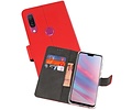 Booktype Telefoonhoesjes - Bookcase Hoesje - Wallet Case -  Geschikt voor Huawei Y9 2019 - Rood