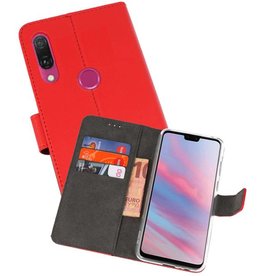 BAOHU Wallet Cases Hoesje Huawei Y9 2019 Rood