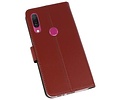 Booktype Telefoonhoesjes - Bookcase Hoesje - Wallet Case -  Geschikt voor Huawei Y9 2019 - Bruin