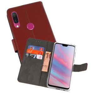 Booktype Telefoonhoesjes - Bookcase Hoesje - Wallet Case -  Geschikt voor Huawei Y9 2019 - Bruin